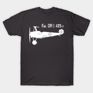 Fokker DRI ww1 Military Triplane Aircraft Richthofen Plane T-Shirt